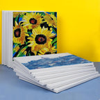 ESRICH 11x14 Canvases for Painting, 24 Pack Blank White Canvases for Painting - Cotton Paint Canvases for Oil, Acrylic & Watercolor Paint.