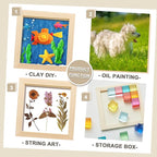 Kathfly 48 Pcs 6 x 6’’ Wood Panel Boards, Unfinished Wood Canvas Panels for Painting Crafts DIY Drawing Pouring Art Projects