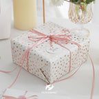 HUIHUANG Rose Gold Ribbon 1/8 inch Solid Color Thin Satin Ribbon 100 Yards Continuous for Crafts DIY Bows Decoration Sewing and Invitation Card Gift Tags Christmas Ornaments Wedding Decoration