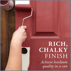 AMY HOWARD AT HOME Chalk-Based One Step Paint for Furniture, Cabinetry, Decor, Finish, and More | No Stripping, Sanding, or Priming | Dark Base | 16 Ounce | Charm School