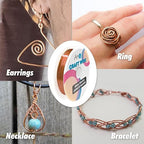 Art3d 18 Guage 120 FT Craft Wire for Jewelry Making, Beading, Sculpting, Gardening, DIY Project, Ornaments, 1 Roll - Copper