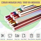 TECKWRAP Heat Transfer Vinyl Metallic Foil HTV - 12" x 5ft Chrome Iron on Vinyl for All Cutter Machine Heat Press Vinyl for Shirts Easy to Cut & Weed (Rose Red)