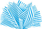 Flexicore Packaging Turquoise Blue Pin Stripe Print Gift Wrap Tissue Paper Size: 15 Inch X 20 Inch | Count: 50 Sheets | Color: Turquoise Pin Stripe