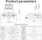Yahboom Micro:bit Start Robot Kit with ESP32 Camera HD Video App Control for 8+ DIY Programmable STEM Education Toy Car with Tutorial Super Cost-Effective (with v2)