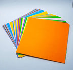 [Taro's Origami Studio] Standard 6 Inch One Sided 20 Colors 100 Sheets Square Easy Fold Premium Japanese Paper for Beginner (Gold and Silver Included) Made in Japan