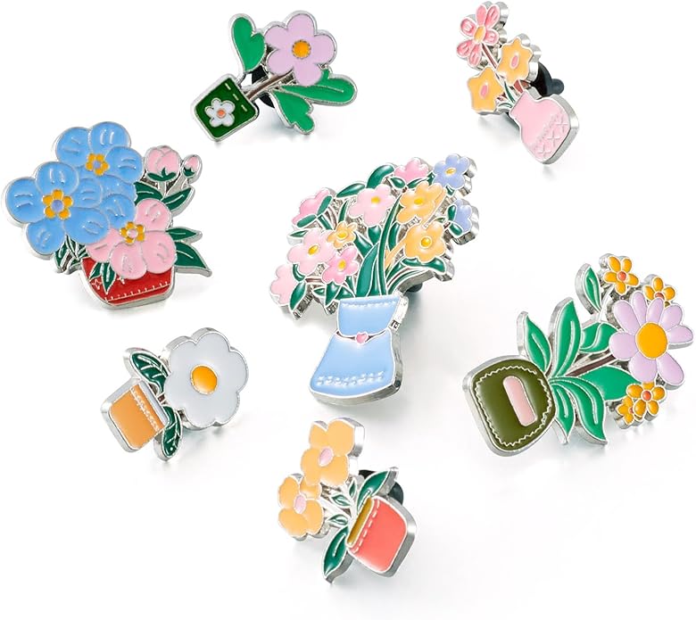 Mixed Enamel Pins for Backpacks, Beadthoven Cute Enamel Brooch Pins Set, Funny Backpack Pins, Aesthetic Lapel Badge Pins Bulk for DIY Clothes Accessories Holiday Gifts