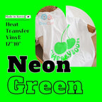 QuuCut Heat Transfer Vinyl Bundle: 12 Pack 12" x 10" Sheets, 5 Neon Vinyl Assorted Full Matte Color, Pink Neon Iron on Vinyl Neon Green for T-Shirts, Cricut & Silhouette - Easy to Cut & Weed