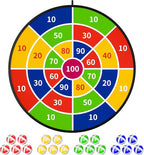 TEMI 29" Large Dart Board for Kids, Boys Toys Dartboards with 20 Balls, Indoor and Outdoor Sport Fun Party Play Game Toys, Birthday Gifts for Boys Girls 3 4 5 6 7 8 9 10 11 12 Years Old