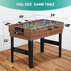 12-in-1 Game Table - 48" Combo Game Table, Ping Pong Table, Foosball Table, Air Hockey Table, Pool Table - Sports Arcade Games with Accessories - Ideal for Game Rooms and Family Game Nights!