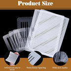 6pcs Straight Line Stencil, Stencils for Journaling,Line Drawing Stencil Lettering Guide,Stencils Templates Set for Card Paper Journal Lettering Writing