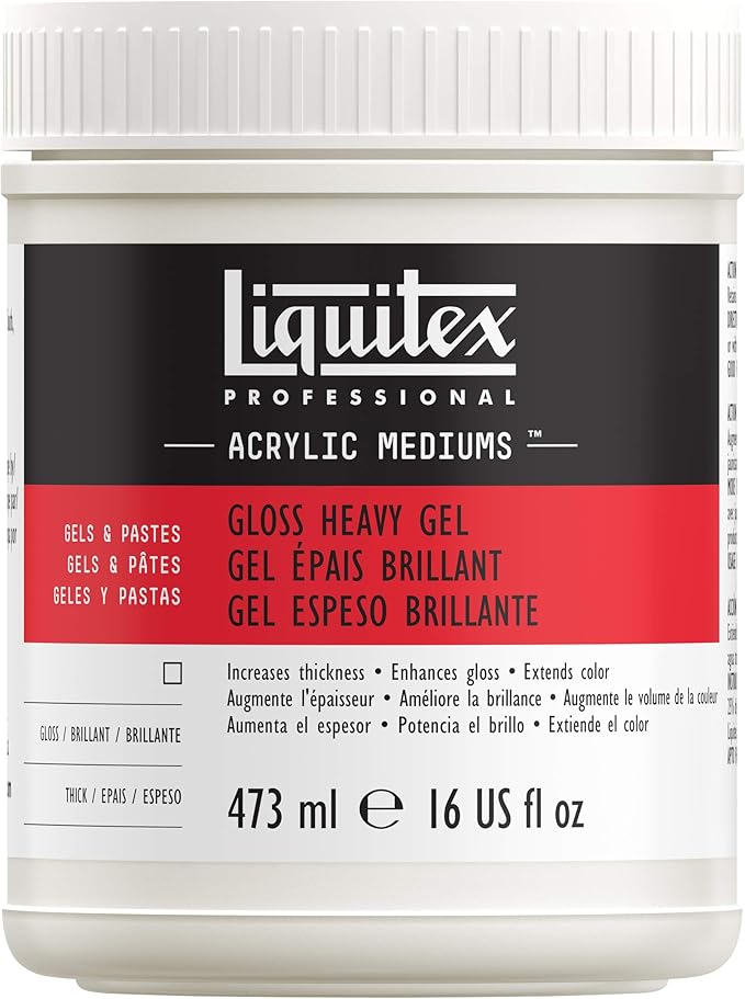 Liquitex Professional Gloss Heavy Gel Medium, 473ml (16-oz)