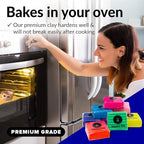 Oven Bake Polymer Clay Set, 48 Colors Modeling Clay Kit for Sculpting, Jewelry Making, Beads, Earrings, Molds, and Crafts