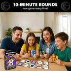 QUOKKA Basketball Fast-Paced Card Game for Kids & Adults – 128 Cards & Easy Rules – Quick & Fun Matching Game – 2-4 Players – Ages 8+ – Perfect for Family Games Night, Travel and Parties
