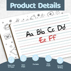 White Board Dry Erase Boards Classroom Pack Mini White Boards 9" x12” Double Sided Personal Whiteboards for Students Teachers School Supplies Lapboards (12Pack line whiteboard & Erasers & Pens)
