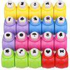 Craft Punches 20pcs, Katfort Hole Punch Shapes 20 Patterns, Craft Hole Punch Shapes, Shape Paper Punch Set for Crafts for Adults for DIY Scrapbooking Nail Art Craft Punchers Supplies