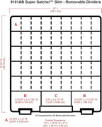 ArtBin 9101AB Super Satchel Slim with Removable Dividers, Art & Craft Organizer, [1] Plastic Storage Case, Clear, Divided Compartments