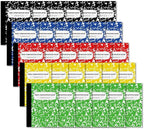 Composition Notebook, Mini Sized 30 Pack 5 Colors Narrow Ruled Mini Composition Books Bulk by Feela, Small Pocket Marble Cute Journal Notebooks for Kids School Home Office, Pocket Sized 4.5 x 3.25 in