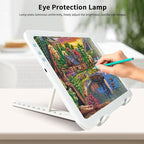 Rechargeable A4 Diamond Art Light Board,Super Bright Tracing Light Box,6 Levels Brightness with 3 Colors Mode and Stand, Wireless Tracing Pad for Diamond Painting,Weeding Vinyl,Sketching & Drawing
