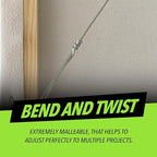 Coated Picture Hanging Wire #4 30lbs 100-Feet, Flexible Steel Wire 16 Gauge for Hang Up Frame/Painting and Mirror