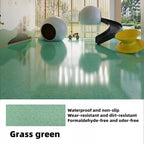 Epoxy Colored Sand Floor Paint, Epoxy Floor Paint High Gloss Marble Effect Coating for Indoor and Outdoor, Wear-resistant and non-slip Self-leveling Coating Green 35OZ(1KG)