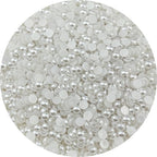 3000pcs 6mm Half Pearls for Crafts Flatback Round Half Pearl Beads for Jewelry Making Nail Art Scrapbook Craft Wedding Dress Decoration(White)