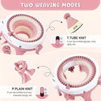 SENTRO 48 Needles Knitting Machines with Row Counter,Smart Knitting Crochet Machine,Weaving Round Loom,Double Knit Loom Machine Kit,DIY Knit Scarf Hat Sock