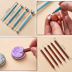 Amrules Clay Tools Kit, 27 PCS Red Pottery Tools, Practical Polymer Clay Sculpting Tools Kit, Air Dry Clay Tools Set for Adults, Pottery Craft, Dotting, Carving, Drawing, Molding, Modeling, Shaping