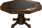 Combination 3 in 1 Poker/Game Table (Chestnut Finish)
