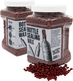 Blended Waxes, Inc. Bottle Sealing Wax, Pastille Wax Seal Beads For Wine, Beer, and Liquor Bottle Sealing, Seals Between 25-30 Bottles, 1 lb, Red