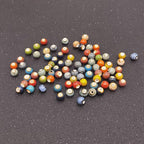 INSPIRELLE 180 Pieces Porcelain Beads Chinese Round Ceramic Beads 8mm for Handmade Jewelry Making Bracelets Necklace Making, Leopard