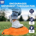 TOY Life 10 Pcs Turtle Balance Stepping Stone for Kids, Indoor Outside Toys for Kids Ages 4-8, Toddler Outdoor Toys, Stepping Stones Game, with Cards and Spinner
