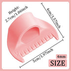 1 PCS 4mm Edge Lock Seam Guide, Mini Sewing Finger Ruler for Hand Sewing, DIY Sewing Kit Tool, Sewing Needle Gauge Measuring Guide, Pink