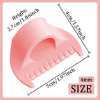2 PCS 4mm Edge Lock Seam Guide, Mini Sewing Finger Ruler for Hand Sewing, DIY Sewing Kit Tool, Sewing Needle Gauge Measuring Guide, Pink