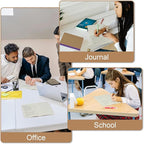 ZCZN Composition Notebooks Bulk, A5 Kraft Cover Lined Journals with Rainbow Spines for School, Business, Work and Daliy Use (100, 10 colors)