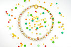0.88oz (25g) Limited Mix of Czech Glass Spacer Beads Round Space Disc, Size & Color Mix, Spacers 01