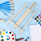 AROIC Wood Easels, Easel Stand for Painting Canvases, Art, and Crafts. (11.8 inch, 4 Pack), Tripod, Painting Party Easel, Kids Student Table School Desktop, Portable Canvas Photo Picture Sign Holder