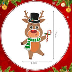 Fennoral 12 Pack Reindeer Crafts for Kids Make You Own Reindeer Foam Stickers Ornament DIY Christmas Arts and Crafts fo Kids Girls Boys Chirstmas Party Supplies Christmas Tree Decoration