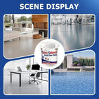 Epoxy Colored Sand Floor Paint, Epoxy Floor Paint for Concrete, High Gloss Marble Effect Coating, Waterproof Non-Slip Concrete Paints, Suitable for Indoor/Outdoor Use (Yellow,320 oz/10 kg)