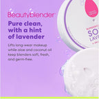 Beautyblender Blendercleanser Tool Scrub Solid Cleanser – Lavender Scented Makeup Sponge & Brush Cleansing Bar – Hand, Sponge, and Brush Cleanser, Removes Makeup & Buildup, Travel-Friendly, 1 oz