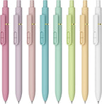inkipen- 8 Pack Pens, Gel pens Black Ink, Fine Point(0.5mm),Quick-Drying Smooth Writing,School and Office Supplies