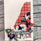 Lapoo 3D Backgrounds Frame Metal Cutting Die for Scrapbooking, New Cutting Dies DIY Album Card Making Decor Paper Craft Metal Die Cuts Party Wedding Decorations (Skew Border 5.1 x 3.8 in)
