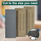 20PCS Sand Paper 2500 Grit Sandpaper Sheets, 9 x 3.6 Inch Wet Dry Sandpaper Sheets, Sand Paper for Metal, Wood Furniture, Automotive and Crafts