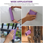 Sandpaper 320 Grit 20 PCS, Wet Dry Sanding Sheets 9 x 11 Inch, Purple Alumina Abrasive Sand Paper for Wood, Metal, Drywall, Resin, Automotive Sanding, Polishing, Grinding, by POLIWELL