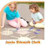 20 Pcs Sidewalk Chalks for Kids Non Toxic Jumbo Chalk for Party Gift Outdoor Art Classroom Play Painting (Purple)