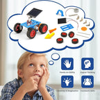 Bulk STEM Solar Robot Kits, STEM Building Toys for 6 7 8 10 12 13 Year Old Boys Girls Crafts, Robotics Science Kits for Kids 8-12 8-10 6-8, Classroom School Gifts Engineering Coding Motor Car Projects