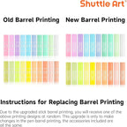 Shuttle Art Tempera Paint Sticks, 20 Pastel Colors, Solid Tempera Paint for Kids, Super Quick Drying, Works Great on Paper Wood Glass Ceramic Canvas
