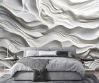AFZEVEB-3D Stereo Relief Lines Living Room Background Wallpaper Mural 114"x74"(Not Peel and Stick)