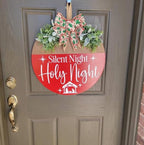 12” Christmas Stencils for Painting on Wood Merry Christmas Stencils for Crafts Reusable Holiday Stencil Drawing Templates for Door Hanger Porch Wreath Doormat Decor
