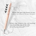 Temiary 10 Pcs Retractable Erasable Gel Pens, Fine Point 0.5 mm, Make Mistakes Disappear, Smooth Writing Gel Pen with Eraser for Journaling Note Taking Marking Planner Crossword Puzzles (Black Ink)