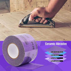 100 Grit PSA Purple Film Ceramic Sandpaper Roll, 2-3/4" Wide Continuous 10 Yard Longboard Sanding Roll Wet Dry Sanding Blocks Self Adhesive Sticky Back Sanding Sheets for Woodworking Automotive